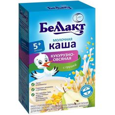 Каша Беллакт молочная кукурузно-овсяная с грушей с 5 месяцев 250 г