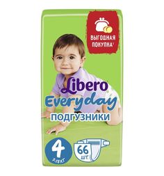 Подгузники Libero Every Day 4 (7-18 кг) 66 шт.