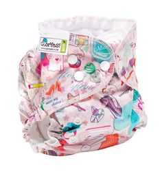 Подгузник GlorYes Модница + 2 вкладыша (3-18 кг) 1 шт.