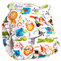 Подгузник GlorYes Сафари + два вкладыша (3-18 кг) 1 шт.