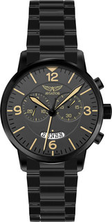 Швейцарские мужские часы в коллекции Vintage Airacobra Мужские часы Aviator V.2.13.5.077.5
