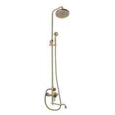 Комплект для ванной и душа одноручковый длинный (25см) излив, лейка круг Bronze de Luxe 10120dr windsor