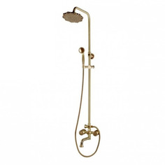 Комплект для ванной и душа двухручковый средний излив, лейка цветок Bronze de Luxe 10121pf royal