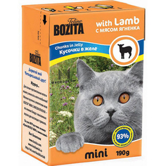 Корм для кошек Bozita Mini кусочки в желе с мясом ягненка 190 г