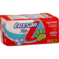 Подгузники для домашних животных Luxsan Pets впитывающие M на вес 5-10 кг 14 шт