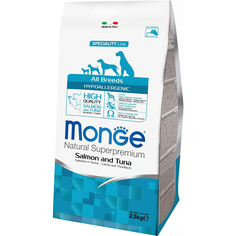 Корм для собак Monge Dog Speciality Hypoallergenic Лосось и Тунец 2,5 кг