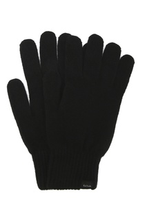 Черные перчатки из кашемира Paul Smith