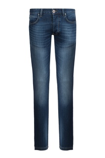 Прямые синие джинсы с декором Strellson