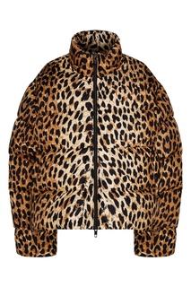 Куртка-пуховик с леопардовым принтом Balenciaga