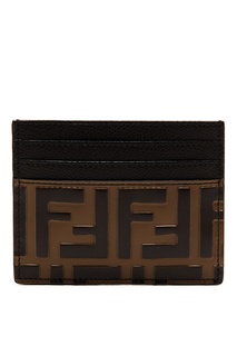 Картхолдер из тисненой кожи с логотипами Fendi