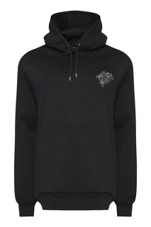 Черное худи с вышивкой Paul Smith
