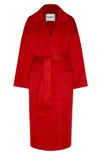 Шерстяное пальто алого цвета Essentiel Antwerp