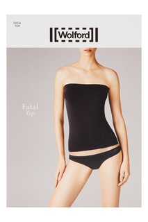 Черный бесшовный топ Wolford