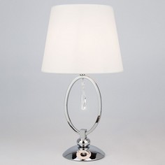 Настольная лампа декоративная Madera 01055/1 хром/прозрачный хрусталь Strotskis Eurosvet