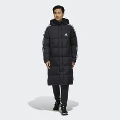 Удлиненный пуховик 3-Stripes Parka adidas Performance