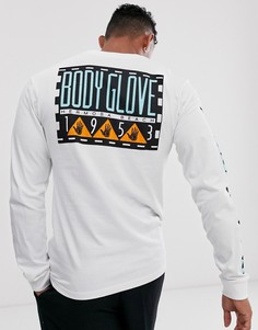 Белая футболка с длинным рукавом и принтом Body Glove Glove Box