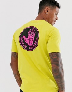 Лаймовая футболка с логотипом и принтом на спине Body Glove