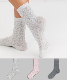 3 пары носков с леопардовым принтом Womensecret Womensecret