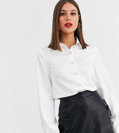 Блузка с завязками на рукавах и поясом Fashion Union Tall