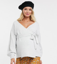 Джемпер с запахом и объемными рукавами ASOS DESIGN Maternity