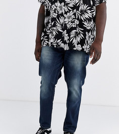 Синие суженные книзу эластичные джинсы Jacamo