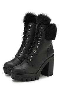 Кожаные ботильоны Moyra Giuseppe Zanotti Design