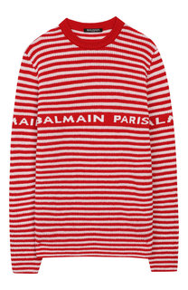 Шерстяной пуловер Balmain