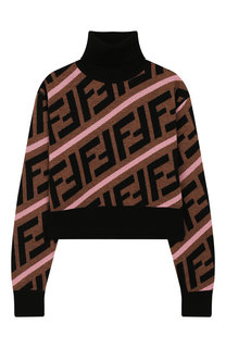 Укороченный свитер из шерсти Fendi