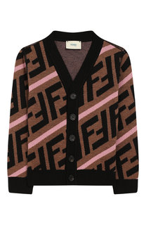 Шерстяной кардиган Fendi