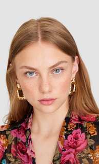 Серьги квадратной формы Stradivarius