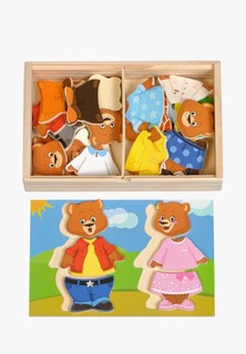 Набор игровой Игрушки из дерева Два медведя