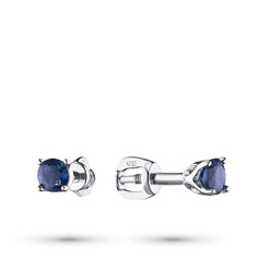 Серьги из серебра с топазом 201885-005-0019 ЭПЛ Якутские Бриллианты