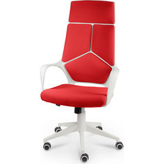 Кресло офисное NORDEN IQ white plastic red белый пластик/красная ткань