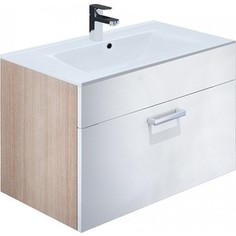 Тумба под раковину IDDIS Mirro 80 белый/дерево (MIR80W2i95)