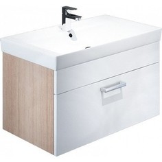 Тумба под раковину IDDIS Mirro 80 белый/дерево (MIR80W0i95)