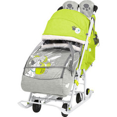 Санки коляски Nika Disney Baby 2 (С Далматинцами Лимонный)
