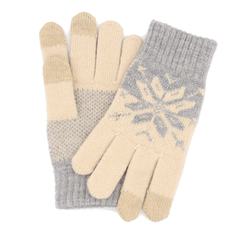 Теплые перчатки для сенсорных дисплеев Xiaomi Mi Wool Screen Touch Gloves Woman р.UNI Beige