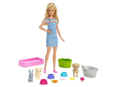 Кукла Mattel Barbie и домашние питомцы FXH11