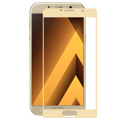 Аксессуар Защитное стекло для Samsung Galaxy A5 A5200 2017 Ainy Full Screen Cover 3D 0.2mm Gold AF-S700L