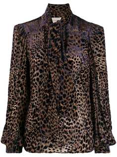 Giuseppe Di Morabito блузка с леопардовым принтом