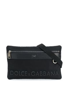 Dolce & Gabbana поясная сумка с тисненым логотипом