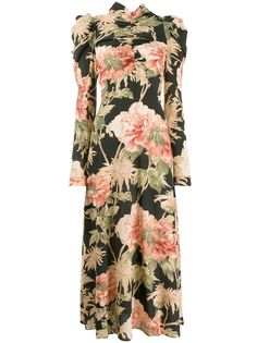 Zimmermann платье макси с цветочным принтом