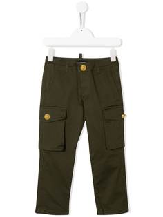 Dsquared2 Kids брюки прямого кроя с карманами карго