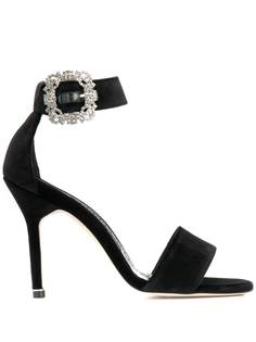 Manolo Blahnik босоножки Sanghal с декорированной пряжкой