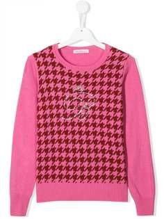 Miss Blumarine джемпер в ломаную клетку