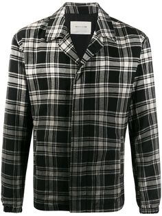 1017 ALYX 9SM клетчатая рубашка с выцветшим эффектом