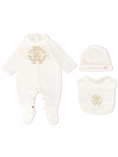 Roberto Cavalli Junior пижама с вышитым логотипом