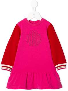 Roberto Cavalli Junior платье-толстовка с декорированным логотипом