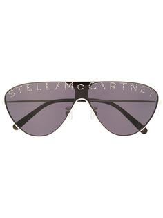 Stella McCartney Eyewear солнцезащитные очки со стразами и логотипом