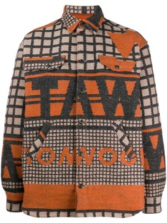 Tom Wood куртка-рубашка с вышитым логотипом